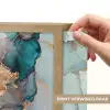 Blauw - Marmer - Goud Light Box met batterij (Wandlamp) middel -USP_websiteprintNL