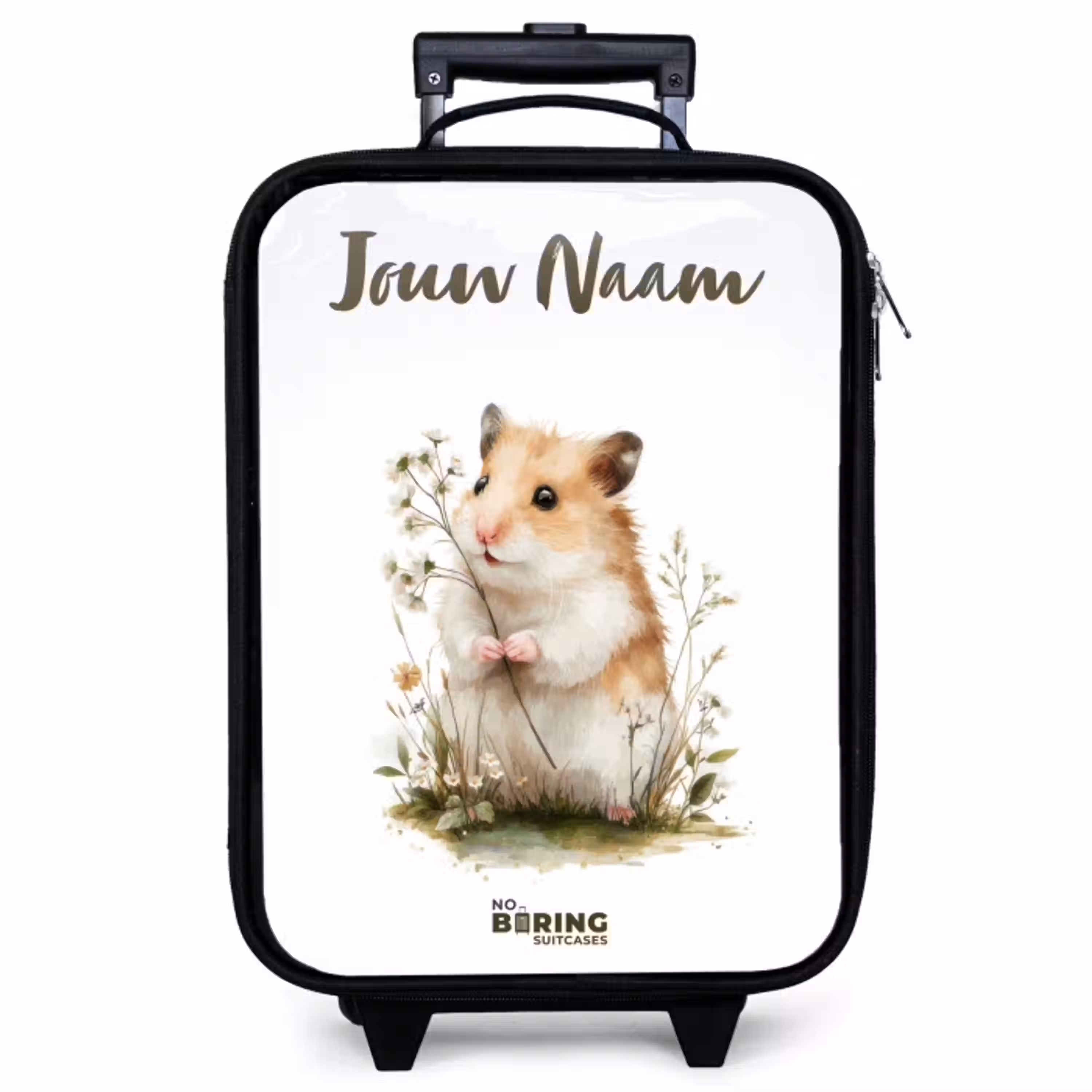 Dier - Natuur - Hamster Kinderkoffer - Zwart klein -zzz_website3d