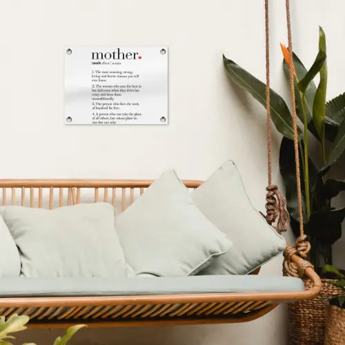 Moeder definitie - Quotes - Mother - Spreuken tuinposter los doek klein -sfeer7