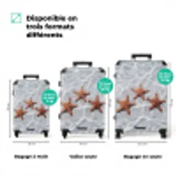 Zeesterren - Water - Helder NBS - Handbagage koffer - Volwassenen Unisex middel zzzzzzVergelijking_3FR