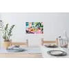 Tafel - Wijn - Fruit Muursticker klein -eettafel