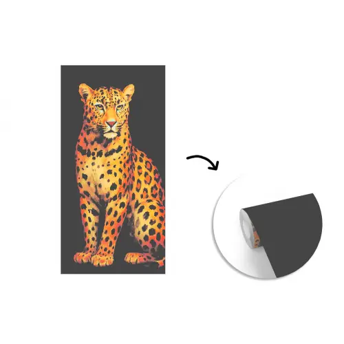 Panter - Realistisch - Bruin fotobehang vinyl groot -3d