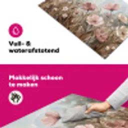 Bloemen - Botanisch - Schilderij - Pastel - Rustiek Inductie beschermer vinyl 3mm klein -wsfeer6_website