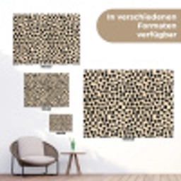 Stippen - Patroon - Zwart tuinposter los doek klein 239 -Xsfeer9_DE