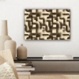 Abstract - Retro - Zwart canvas 2cm klein 34 -sfeer6