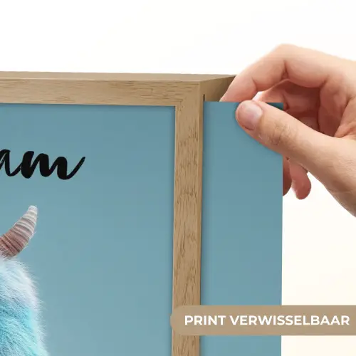 Monster - Blauw Light Box met batterij (Wandlamp kind) middel -USP_websiteprintNL