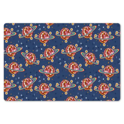 Disco - Blauw - Patroon Placemat vinyl groot 368 -zzsfeer1_Kitchenyeah-website