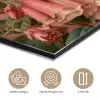 Kolibries - Bloemen - Groen - Roze aluminium wit klein -closeup_NL