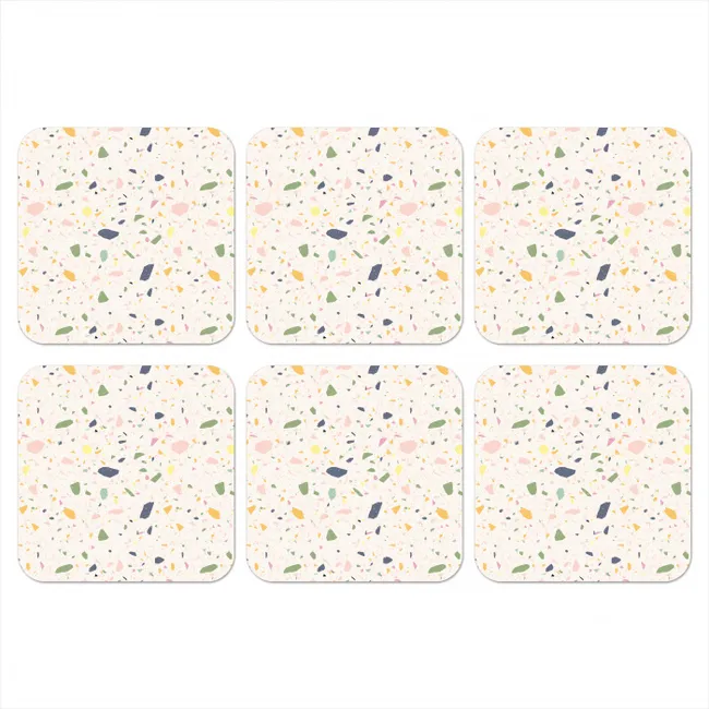 Coaster - Terrazzo - Pattern - Colorful - Festival