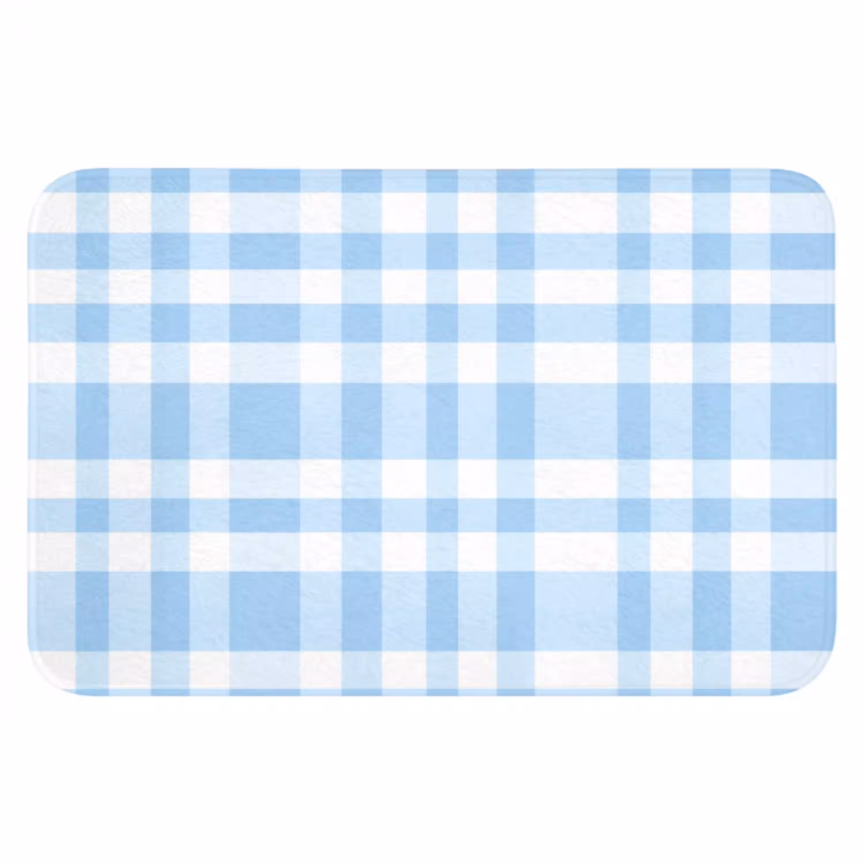 Ruit - Patroon - Blauw Badmat klein 997 -3d