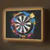 Graffiti - Sport - Darten - Dartbord Light Box met batterij (Wandlamp) middel -z3d_website