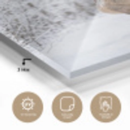 Hert - Winter - Bos - Natuur - Wit plexiglas 5mm klein -sfeer2