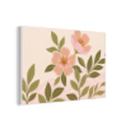 Grafisch - Bloemen - Roze forex 5mm xxl -3d