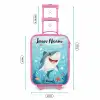 Haai - Water - Zee Kinderkoffer - Roze klein -productfoto_formaten
