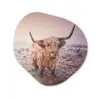 Schotse hooglanders - Licht - Lucht - Natuur Wandcirkel Organisch Forex 3mm klein -3d