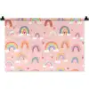 Regenboog - Patroon - Pastel - Handgetekend Wandkleed katoen klein -zz3d