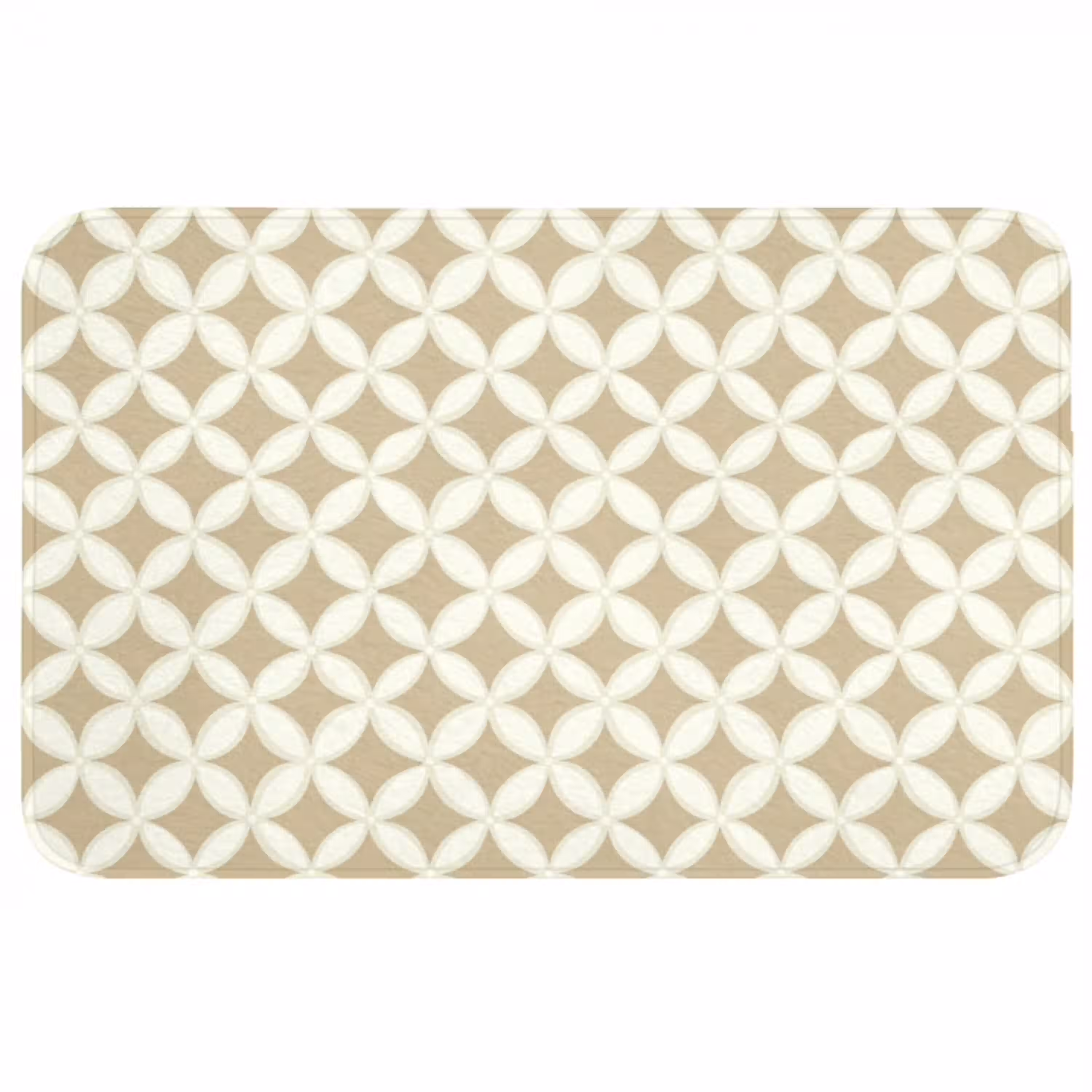 Symmetrisch - Motief - Beige WCmat middel 1009 -3d