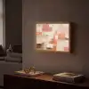 Kunst - Roze - Abstract Light Box met batterij (Wandlamp) middel -sfeer1
