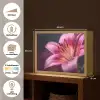 Roze - lelie - Dauwdruppels Light Box met batterij (Wandlamp) middel -USP_websiteoverzichtNL