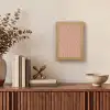 Zalmroze - Patroon - Geometrisch Light Box met kabel (Tafellamp) klein 925 -sfeer2