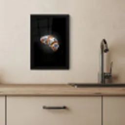Croissant - Bloemenpatroon - Delftsblauw KitchenYeah - Keuken - Fotolijst klein -sfeer2