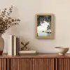 Rotsen - Zee - Boom - Groen Light Box met kabel (Tafellamp) klein -sfeer2