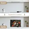 Stilleven met bloemen en een horloge - Schilderij van Abraham Mignon keuken achterwand spatscherm klein -voor_na_FR