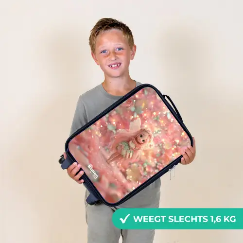 Bloemenfee in roze sprookjeswereld Kinderkoffer - Zwart klein -sfeer4_NL