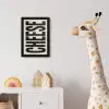 Kaas - Decoratie - Beige - Cheese fotolijst zwart zonder passe partout klein -usfeer4_kinderkamer