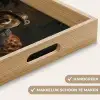 Beer - Bruin - Pak - Hoed Dienblad Rechthoek middel -USP_HandgreepNL