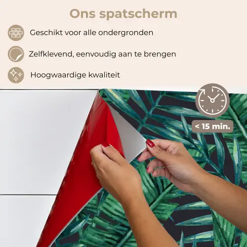 Bladeren - Tropisch - Jungle -  Natuur keuken achterwand spatscherm klein -spatscherm_NL