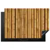 Donker - Bamboe - Hout Inductie beschermer vinyl 3mm klein 276 -3d