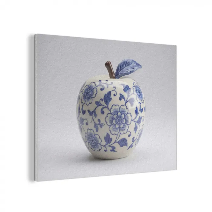 Appel - Blauw - Klassiek PET vilt klein -3d