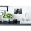 Ezel - Telefoon - Toilet - Zwart - Wit Muursticker klein -keuken