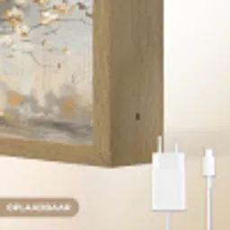 Boom - Beige - Goud - Verflook - Grijs Light Box met batterij (Wandlamp) middel -USP_websiteoplaadbaarNL