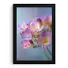 Bloemen - Paars - Overloop - Meeldraden fotolijst zwart zonder passe partout klein -3d