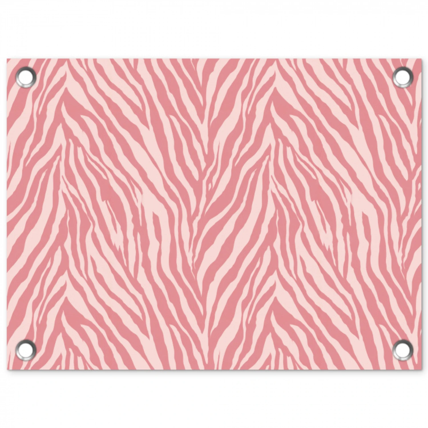 Zebra - Print - Roze tuinposter los doek klein 239 -3d