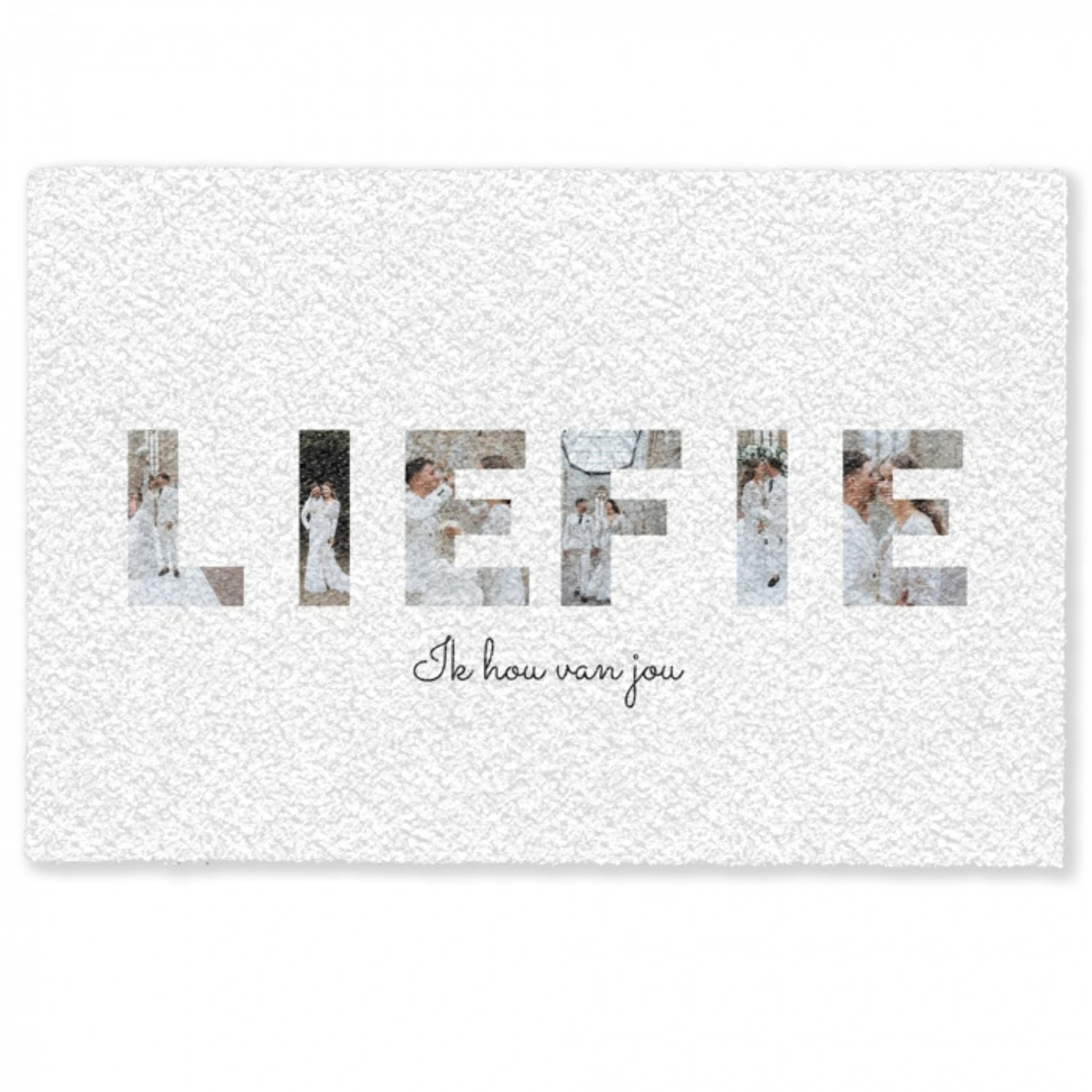 Liefie - Lettercollage Deurmat klein -zkaufland3d
