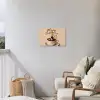 More espresso - Koffie - Eend Tuinposter op houten frame 2 cm dik klein -sfeer1