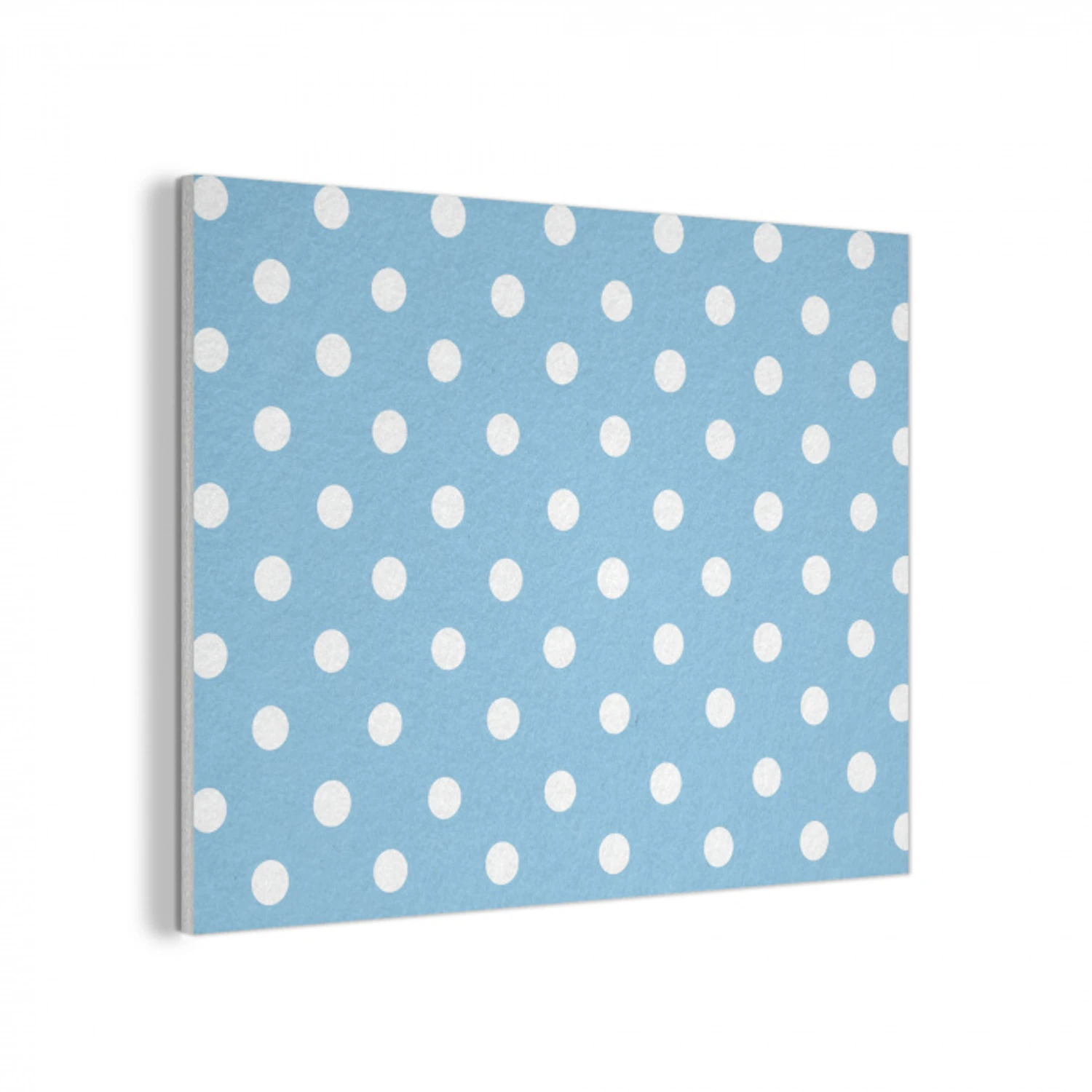 Polka - Dots - Blauw PET vilt klein 837 -3d