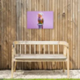 Papegaai - Koksmuts - Pilaar - Vogel Tuinposter op houten frame 2 cm dik klein -sfeer4