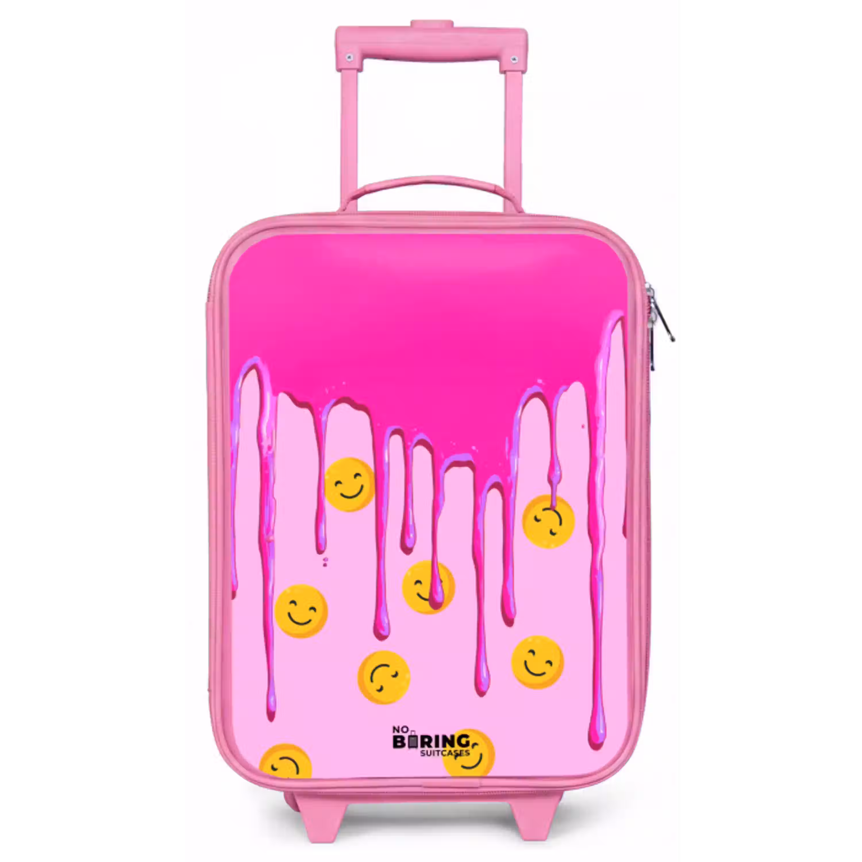 Verf - Smiley - Roze Kinderkoffer - Roze klein -zz3dotto
