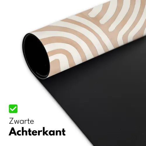 Beige - Aardspatroon Muismat XXL klein -sfeer2