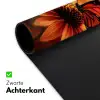 Vlinder - Bloemen - Oranje Muismat XXL klein -sfeer2