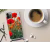 Klaproos - Bloemen - Wilde bloemen Hoesje iPhone 12 Pro met koord klein -oordop