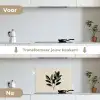 Ovaal - Olijfgroen - Simpel keuken achterwand spatscherm klein -voor_na_NL