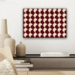 Rood - Tegelpatroon - Crème canvas 2cm klein 34 -sfeer6