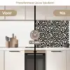 Modern - Abstract - Zwart keuken achterwand 2 middel 871 -voor-na2_NL