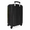 Donkerbruin slangenhuid met symmetrische schubstructuur NBS - Handbagage koffer - Kinderen Unisex middel -achterkant