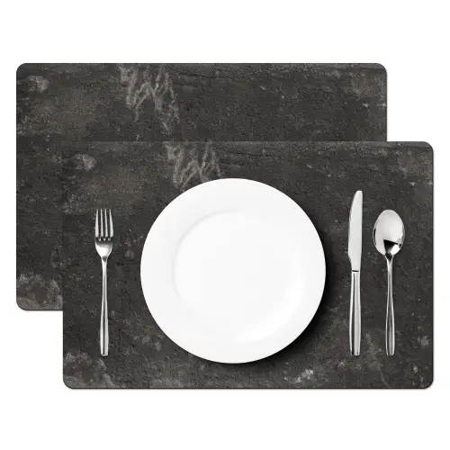 Beton - Muur - Zwart - Vintage - Industrieel Placemat vinyl groot -zzsfeer2_Kitchenyeah-website
